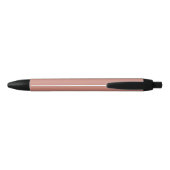 Élégant stylo moderne noir et rose avec motif de c (Dos)