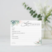 Elégant Succulents Carte conseil verdure (Debout devant)