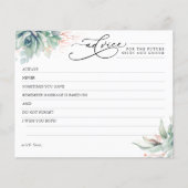 Elegant Succulents Greenery Advice Kaart (Voorkant)