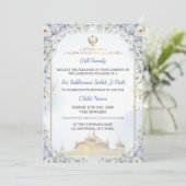 Elegant Sukhmani Sahib Ji Path Birthday Invitation (Debout devant)