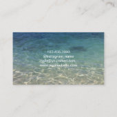 Elegant Summer Beach Photography Visitekaartje (Achterkant)