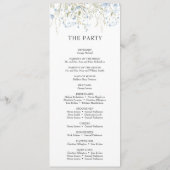 Elegant Summer Meadow Wildflowers Boho programma (Achterkant)