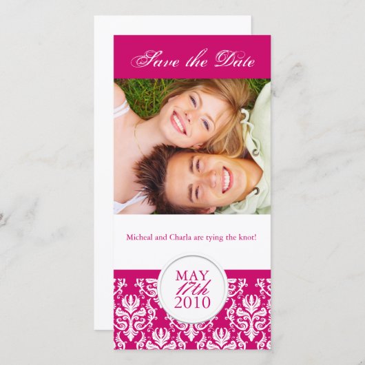 Elegant Summer Save the Date Photocard (Voorkant / Achterkant)