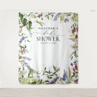 Elegant Summer Wildflower Shower Photo Booth