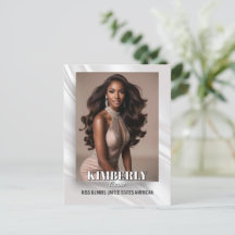 Elegant Sunburst Pageant Promo Postcard