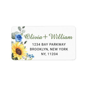 Elegant Sunflower Eucalyptus Greenery Adres Lab Etiket