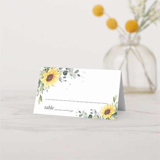 Elegant Sunflower Eucalyptus Greenery Wedding (Voorkant)