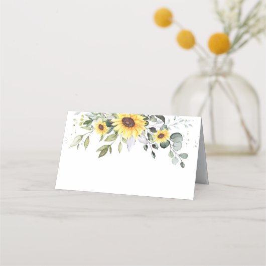 Elegant Sunflower Eucalyptus Greenery Wedding (Voorkant)