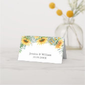 Elegant Sunflower Eucalyptus Greenery Wedding (Achterkant)