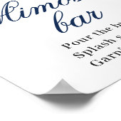 Elegant Sunflower Eucalyptus Mimosa Bar Poster (Hoek)