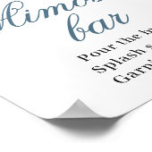 Elegant Sunflower Eucalyptus Mimosa Bar Poster (Hoek)