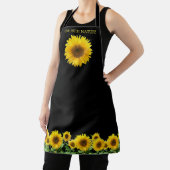 Elegant Sunflower op Black Schort (Insitu)