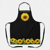 Elegant Sunflower op Black Schort (Voorkant)