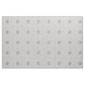 Elegant Sunflower Pattern Monogrammed Stof (Yard (91,4 cm))