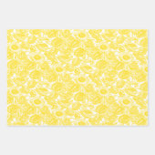  Elegant Sunflower Yellow Inpakpapier Vel (Voorkant 3)
