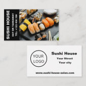 Elegant Sushi Restaurant Custom Visitekaartje (Voorkant / Achterkant)