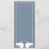 Elegant Swan, Birthday Menu (Achterkant)