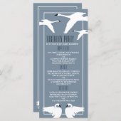 Elegant Swan, Birthday Menu (Voorkant / Achterkant)