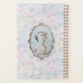 Elégant Swan & Pastel Carnet Floral (Dos)
