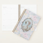 Elégant Swan & Pastel Carnet Floral (Devant avec enveloppe)