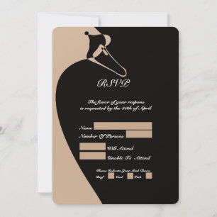 Elegant Swan RSVP-kaart