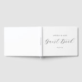 Elegant Swash Script bruiloft Gastenboek (Volledig)