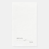 Elegant Swash Wedding Servet (Voorkant)