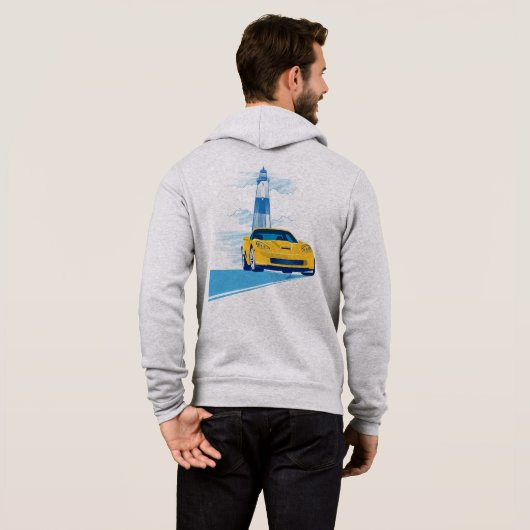 Élégant Sweat - shirt à capuche d'illustrations Ve (Dos entier)