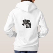 Élégant Sweat - shirt à capuche italien Greyhound (Dos)