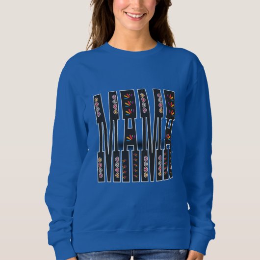 Elégant Sweatshirt "MAMA" - Design minimaliste ave (Devant)