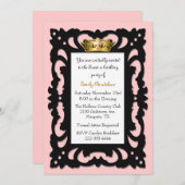 Elégant Sweet 16 Anniversaire Invitation (Devant / Derrière)