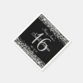 Elegant Sweet 16 Verjaardagsfeest Sparkles Zilver Servetten (Hoek)