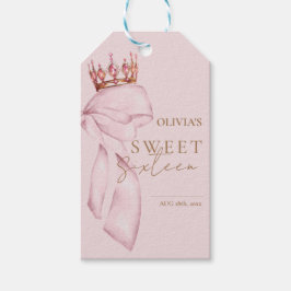 Elegant Sweet Sixteen Birthday Cadeaulabel