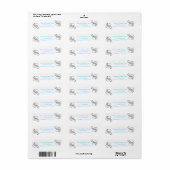 Elegant Swirl Mailing Labels Sjabloon (Full Sheet)