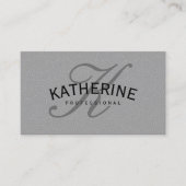 Elegant Swirl Pattern Visitekaartje (Voorkant)