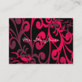 Elegant Swirl Visitekaartje -Paarse - (Achterkant)