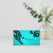 Elegant Swirls Visitekaartje (Staand voorkant)