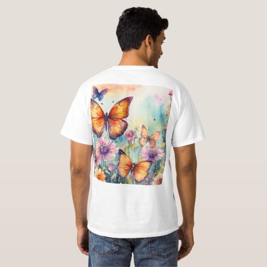 "Elégant T-shirt Bliss papillon" (Dos entier)