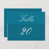 Elegant tabelnummer Briefkaart (Voorkant / Achterkant)