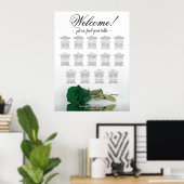 Élégant tableau 14 Rose vert émeraude (Bureau à domicile)