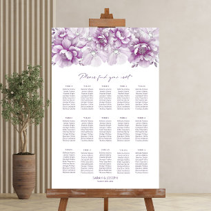 Élégant tableau 15 Mariage rose floral
