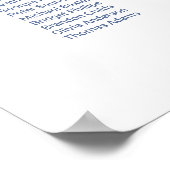 Élégant tableau 20 Mariage floral bleu (Coin)