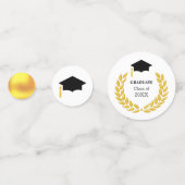 Élégant tableau de graduation Confetti (Devant)