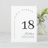 Élégant tableau de mariage Numéro de table Code QR (Debout devant)