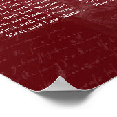 Élégant tableau de mariage Paris Rouge (Coin)