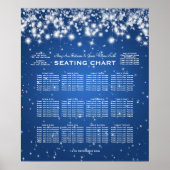 Élégant tableau de mariage Seating Chart Winter Sp (Devant)