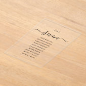 Élégant tableau de numéros de table de mariage écr (Poser)