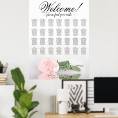 Élégant Tableau de Sièges de Mariage à 28 Tables R (Bureau à domicile)