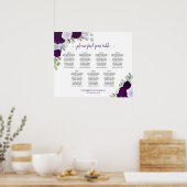 Élégant Tableau de Sièges de Mariage avec 7 Tables (Cuisine)