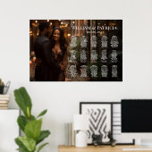Elégant tableau de sièges de mariage avec photo 15 (Bureau à domicile)